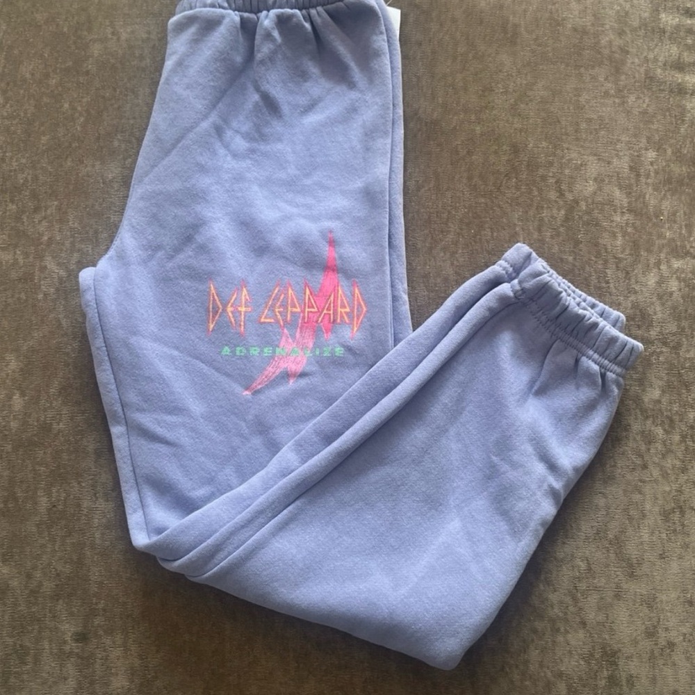 Kids Def Leppard Blue Sweatpants